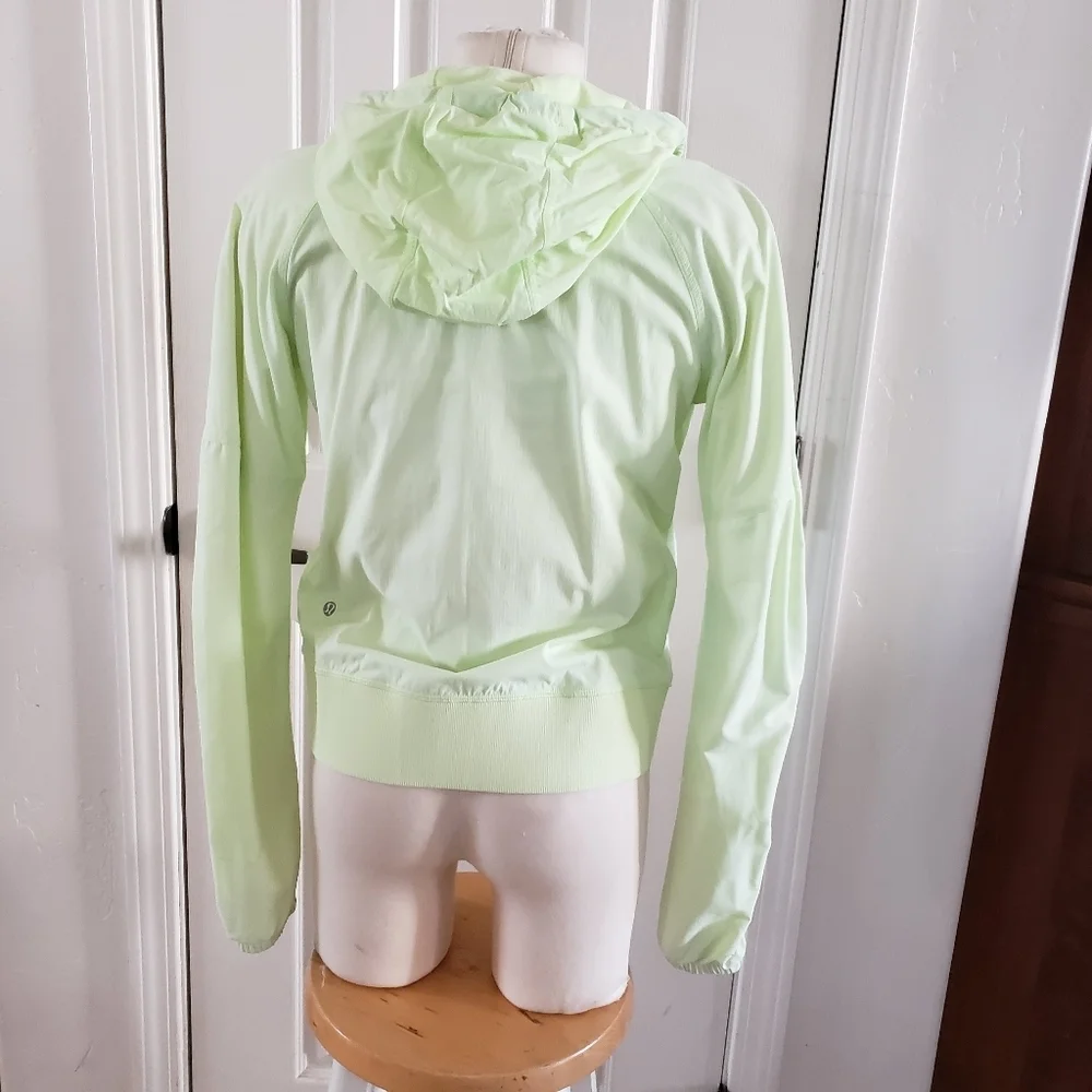 LULULEMON Athletica Neon Green Hooded Jacket 6